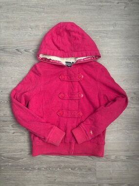 vintage pink victoria’s secret hoodie jacket